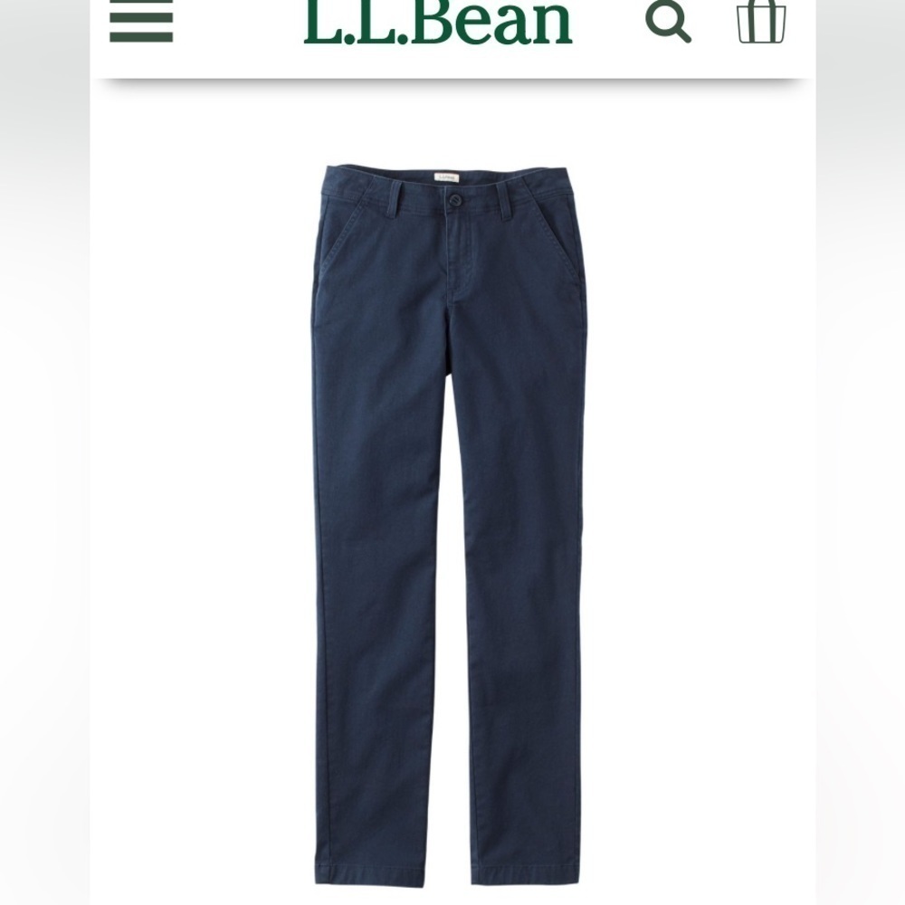 L.L. Bean Favorite Fit Size  4 Navy Trousers